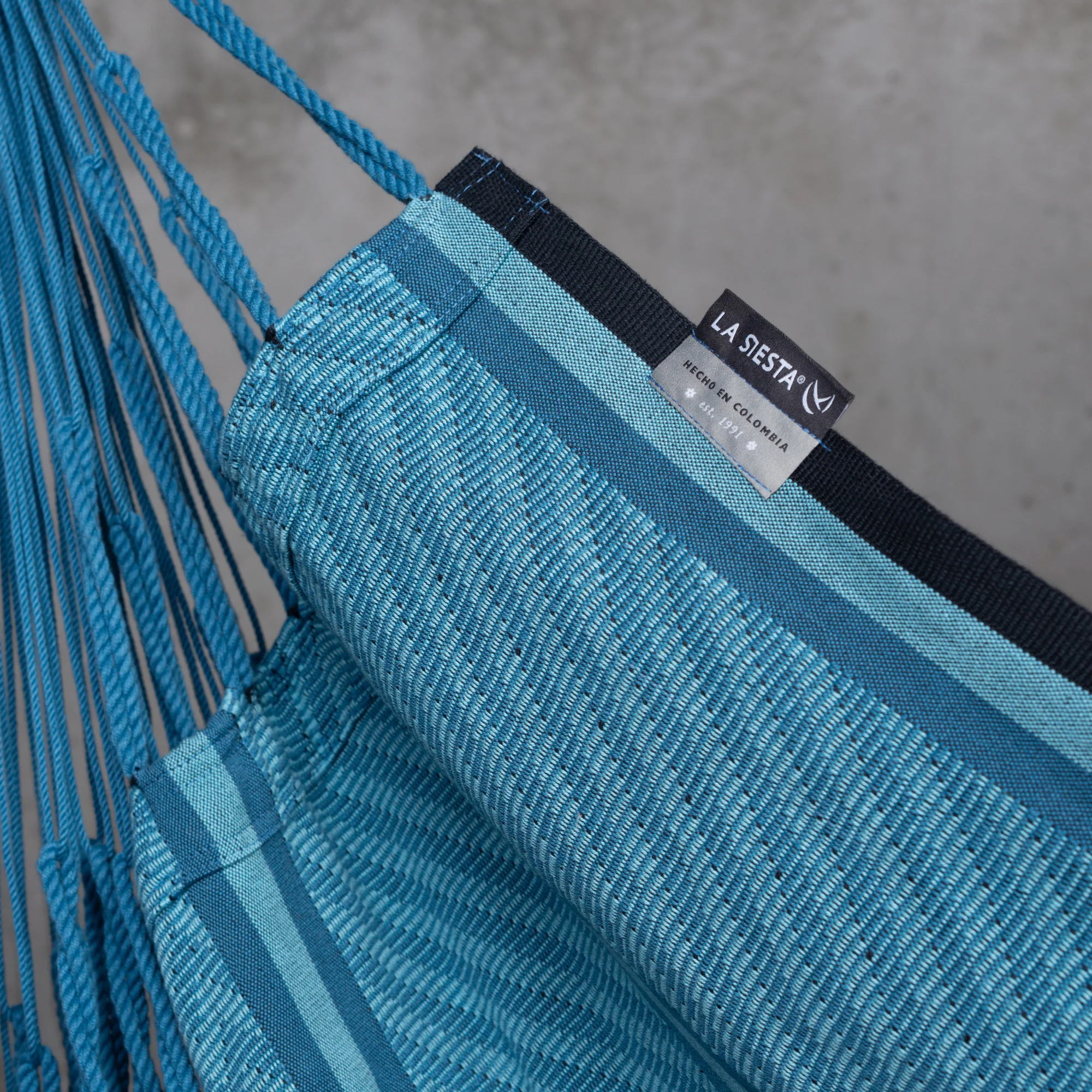 Habana Blue Zebra - Hängesessel Kingsize aus Bio-Baumwolle - Image 3
