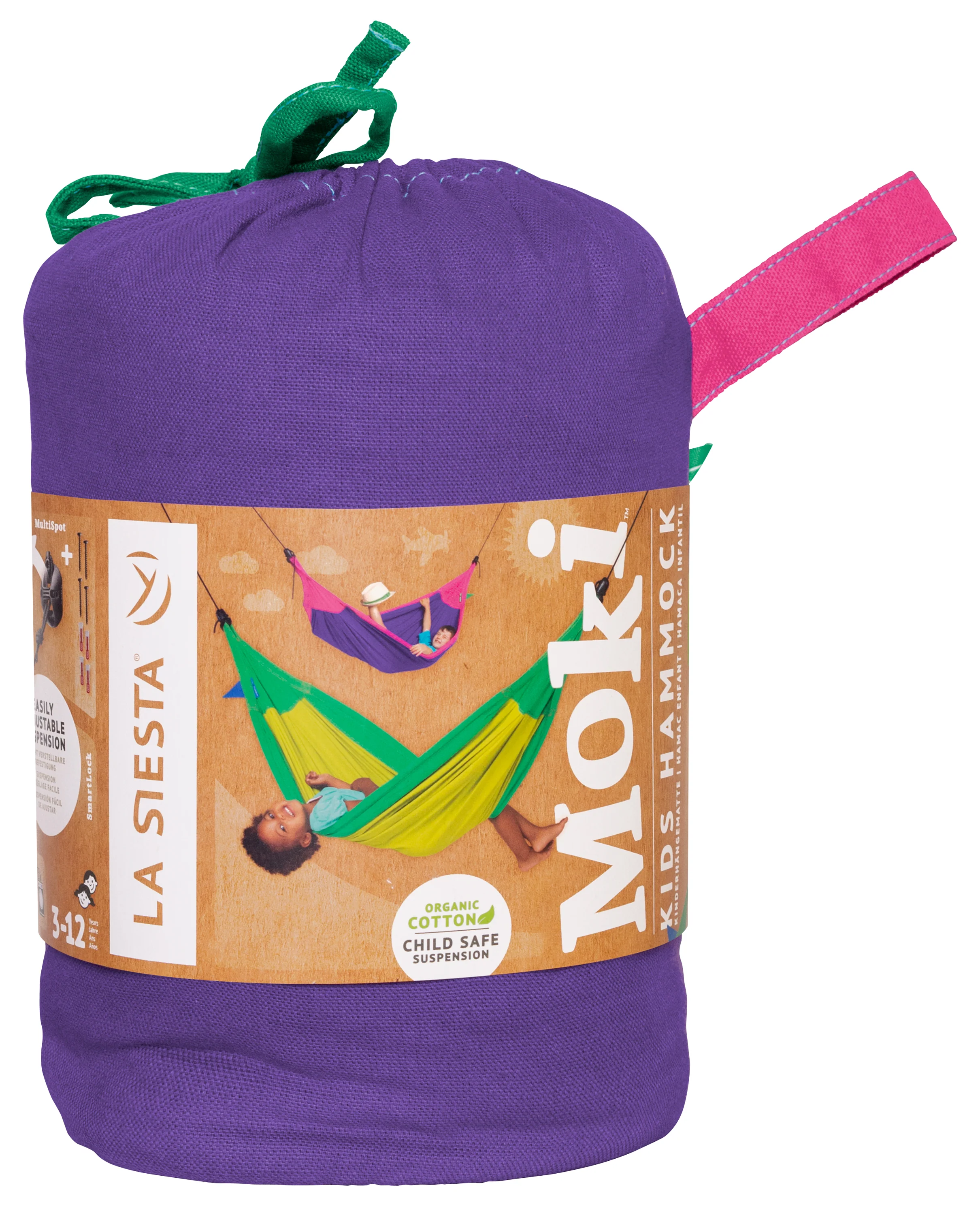 Moki Lilly - Gepolsterte Kinder-Hängematte aus Bio-Baumwolle inkl. Befestigung - Image 6